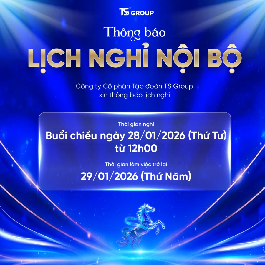 Tập đoàn TS Group THÔNG BÁO LỊCH NGHỈ NỘI BỘ