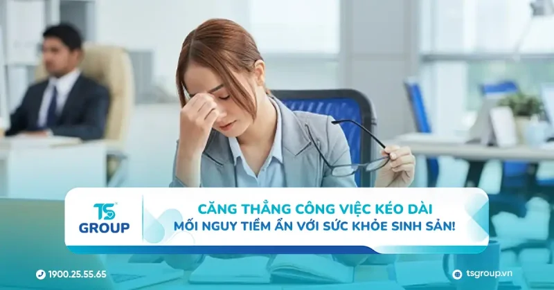 Căng thẳng công việc kéo dài – Mối nguy tiềm ẩn với sức khỏe sinh sản
